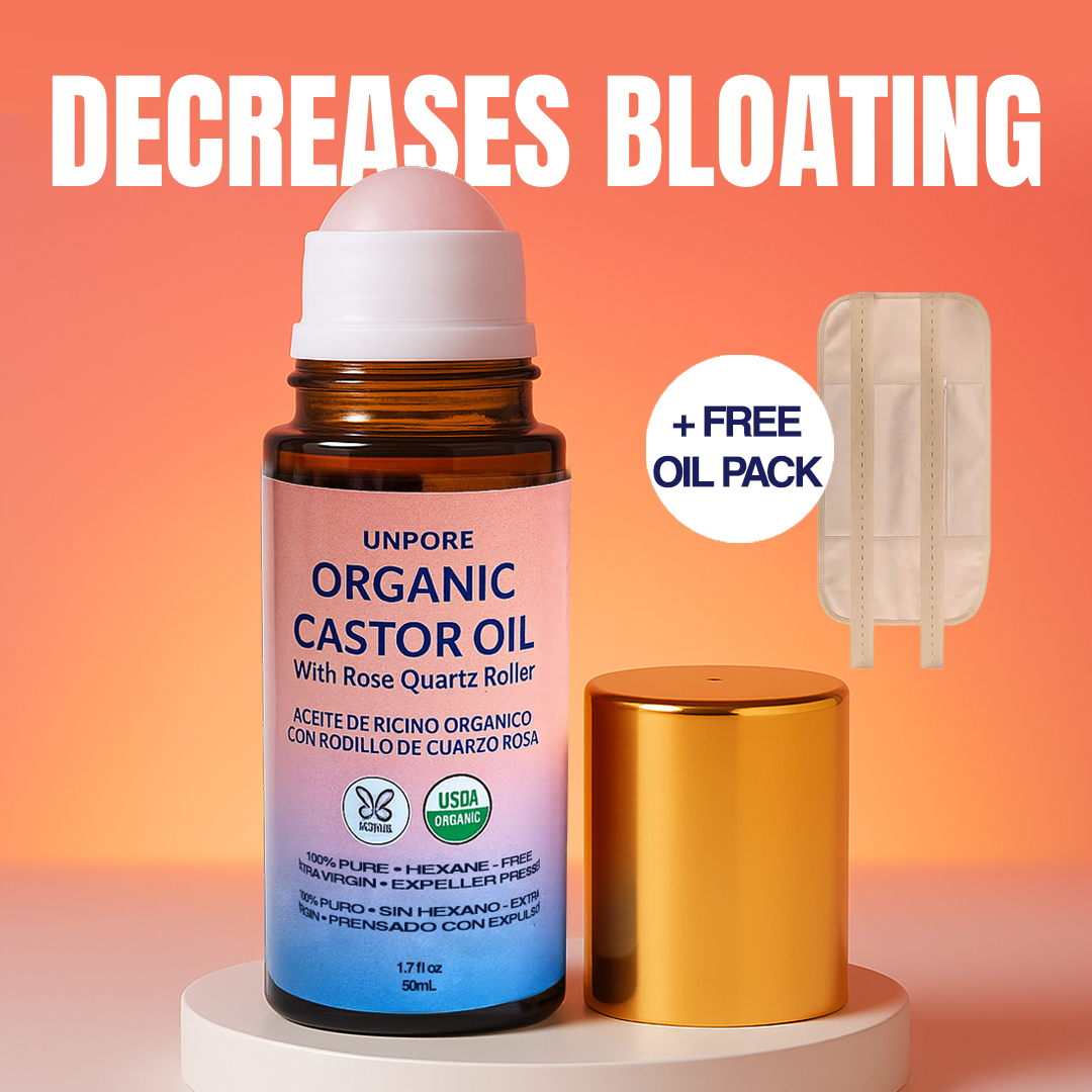 Unpore Golden Castor Oil Roll-On with Rose Quartz