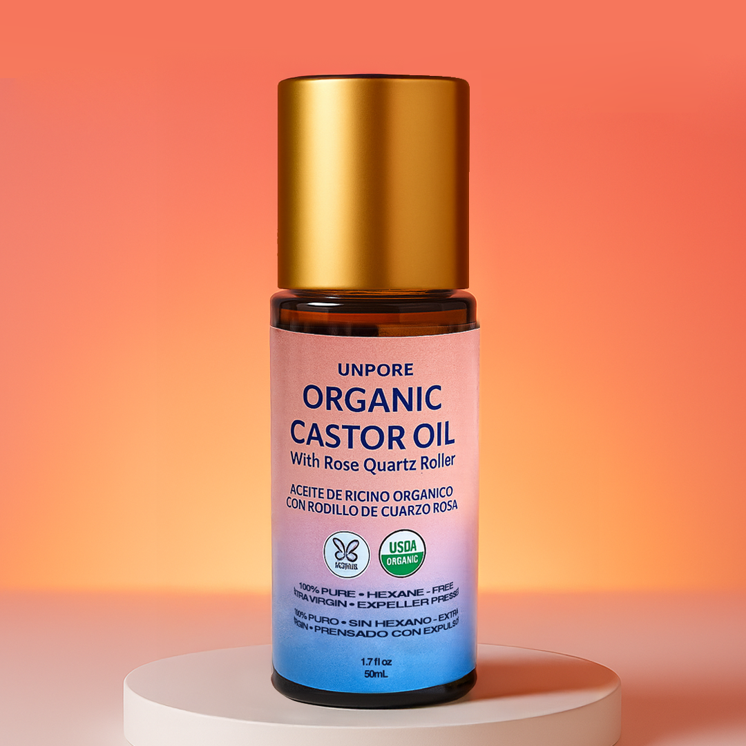 Unpore Golden Castor Oil Roll-On with Rose Quartz