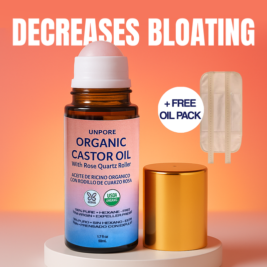 Unpore Golden Castor Oil Roll-On with Rose Quartz
